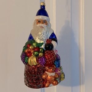 Vintage Christopher Radko Bountiful Santa Ornament